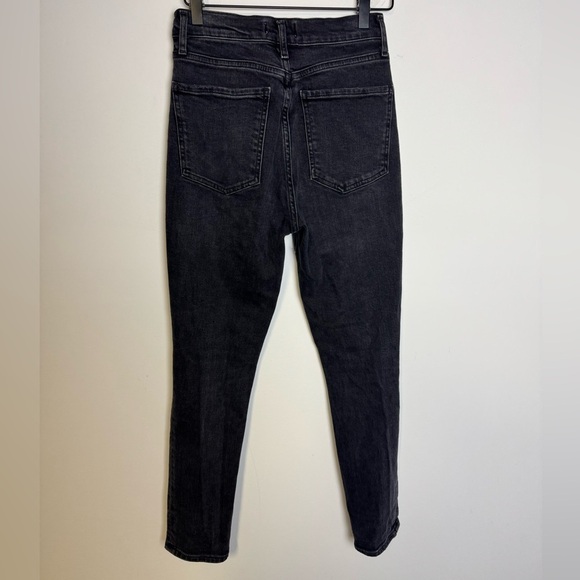 AGOLDE “NICO” DISTRESSED BLACK JEANS 25 - Picture 4 of 10